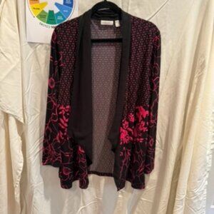 Susan Graver Jacket 2x Pink & Black